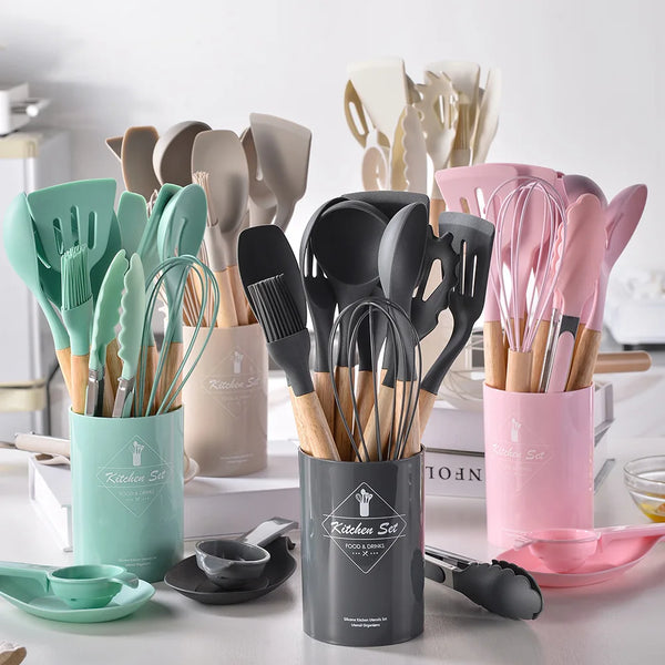 Non-Stick Pot Spatula And Spoon