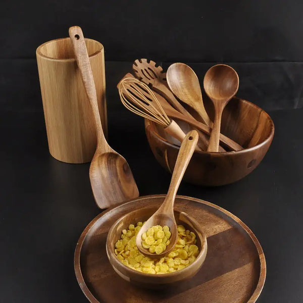 Teak Wooden Utensil Set